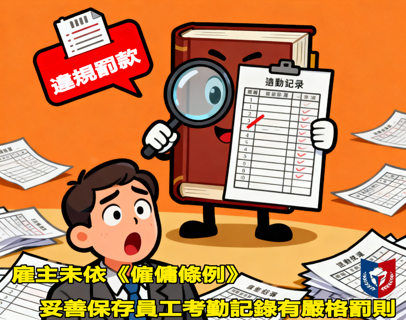 僱主未依《僱傭條例》妥善保存員工考勤記錄有嚴格罰則