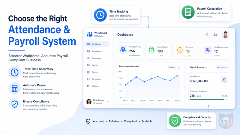 A Guide to Selecting an Attendance and Payroll Management System: Feature Comparison and Implementation Tips