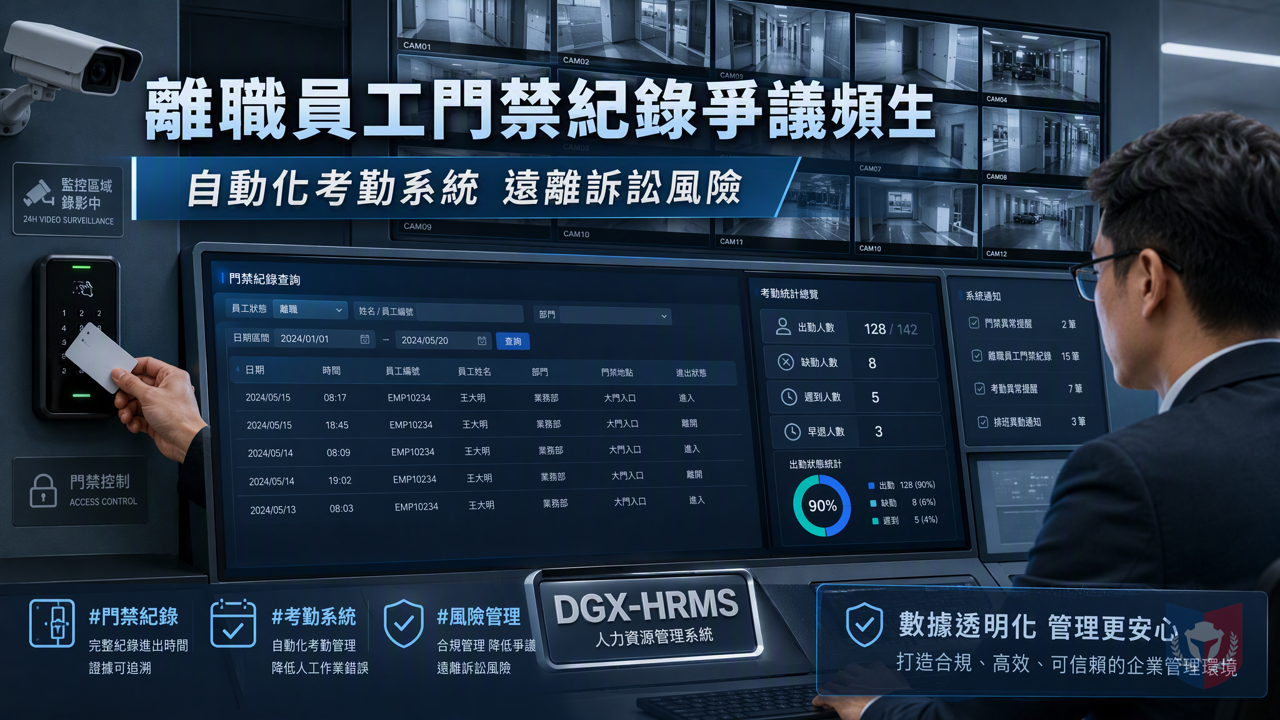 離職員工門禁紀錄爭議頻生 企業如何自保？