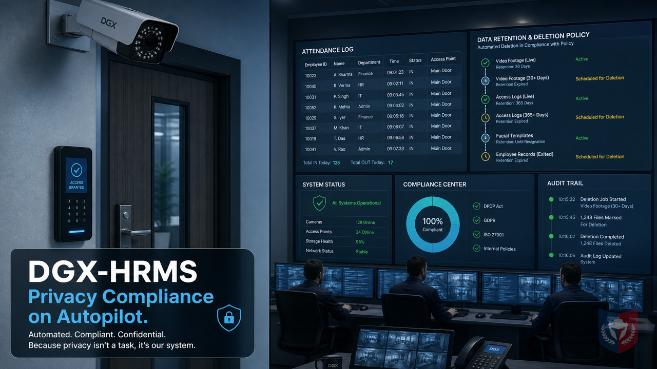 私隱條例下 門禁考勤紀錄保存期限與離職處理：DGX-HRMS 自動化助你合規