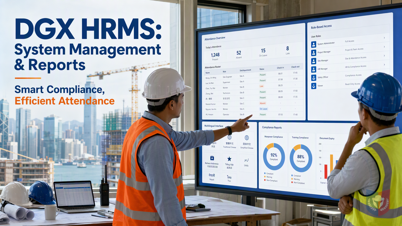 建造業數碼化管理新時代：DGX HRMS系統管理與報表功能全面睇