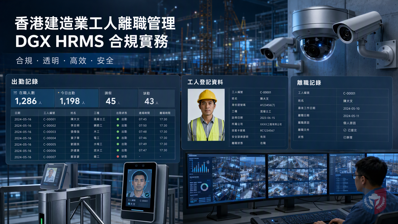香港建造業工人離職管理：DGX HRMS 考勤系統的合規實務