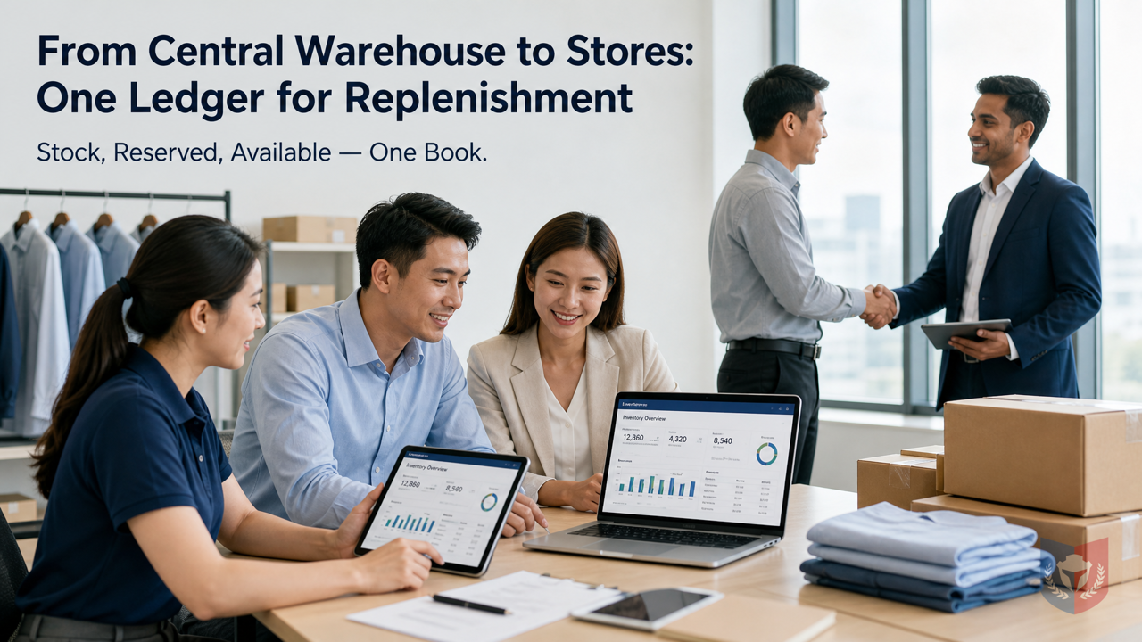 從總倉到分店：iShop.X90 連鎖網店補貨出庫一本帳